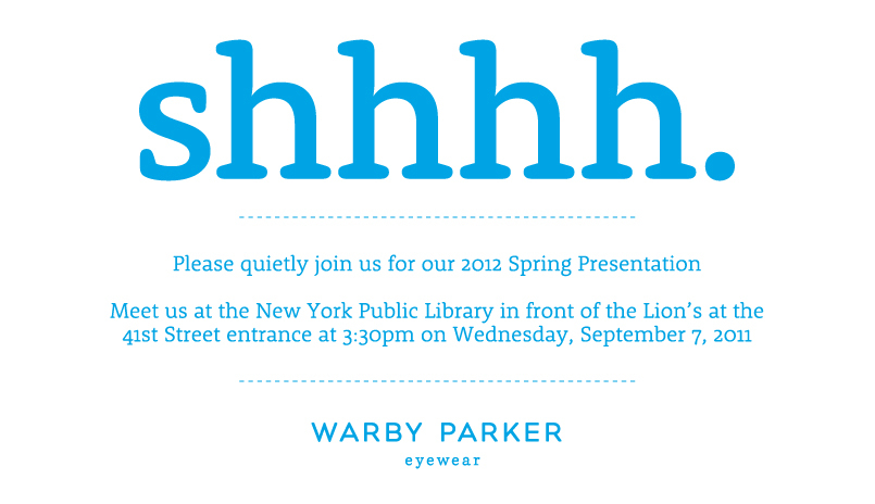 Warby Parker Presentation at NYPL